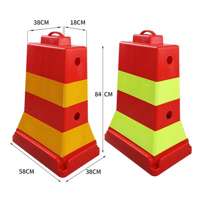 Plastic Waring Traffic Barricade Water Filed Safety Barrier 320mm