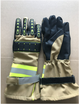 Emergency Rescue Fire Fighting Fireman 3D Fire Fighter Glove With Reflective Strap