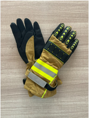 Emergency Rescue Fire Fighting Fireman 3D Fire Fighter Glove With Reflective Strap