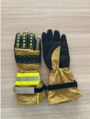 Emergency Rescue Fire Fighting Fireman 3D Fire Fighter Glove With Reflective Strap