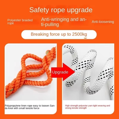 Full Protection Body Five Point Super Safety Belt Anti Fall Device High Altitude Safety Fire Rope Personal Protective