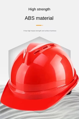 Safety Helmet V Shaped Breathable ABS Anti Smashing Breathable Construction Site Thickening Wholesale Customizable