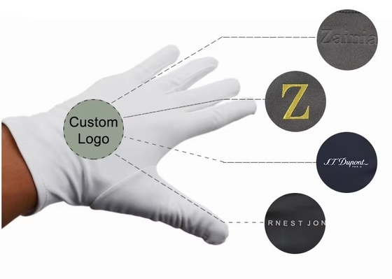 Wholesale Industrial Usework White Cotton Working Gloves For Packaging Anti Fingerprint Gloves Safety Gloves