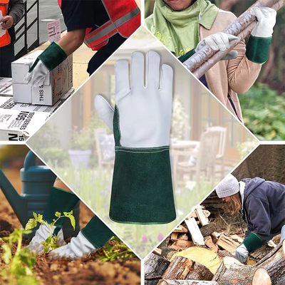 Small Hands Sheep Skin Grinding Laser Tig Welding Gloves Argon Welder Protective Leather Gloves 41cm For Welding