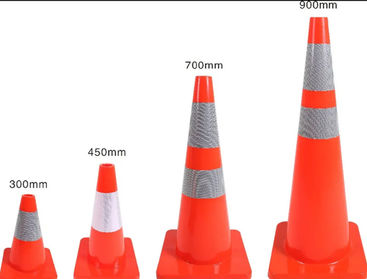 700mm PVC Red Road Safety High luminance Reflective Traffic Cone