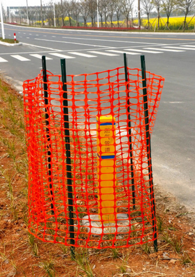 Orange 45mm Warning Barrier Heavy Duty Plastic Safety Mesh Fence