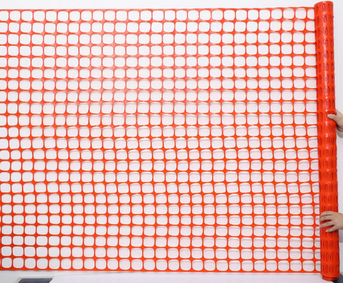 Orange 45mm Warning Barrier Heavy Duty Plastic Safety Mesh Fence