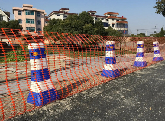 PE OIrange Construction Site Safety Protective Mesh with Visible Warning Tapes