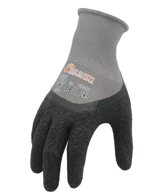 Polyester Latex Gloves Anti-Slip Construction Labor Non-slip Hand Personal Protection Garden Work Gloves